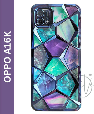 Hive Back Cover for Oppo A16K, Oppo A16e(Blue, Grip Case, Silicon, Pack of: 1)
