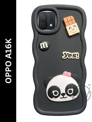 Hive Back Cover for Oppo A16K(Black, Grip Case, Silicon, Pack of: 1)