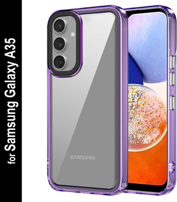 Zapcase Back Cover for Samsung Galaxy A35(Purple, Grip Case, Pack of: 1)