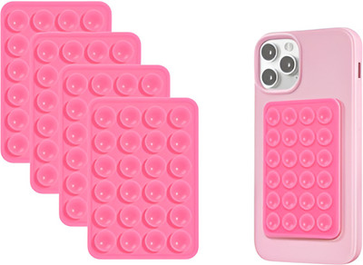 SANSCARA Back Cover for MOBILE(Pink, Grip Case, Silicon, Pack of: 4)