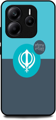 WallCraft Back Cover for REDMI Note 14 5G (WAHEGURU, SATNAM SHRI WAHEGURU JI, GURU NANAK(Multicolor, Dual Protection, Pack of: 1)