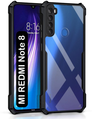 AIZLO Back Cover for Mi Redmi Note 8(Black, Camera Bump Protector, Pack of: 1)