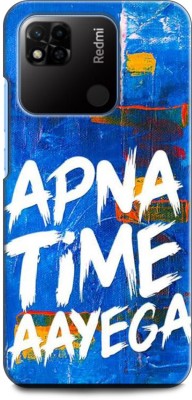 WallCraft Back Cover for REDMI 10A APNA TIME AAYEGA, MOTIVATIONAL, QUOTES(Multicolor, Dual Protection, Pack of: 1)