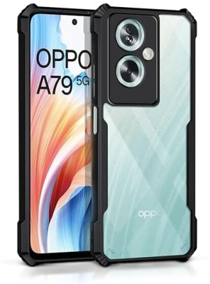 GORILLA PRO Back Cover for Oppo A79 5G(Black, Transparent, Grip Case, Silicon, Pack of: 1)