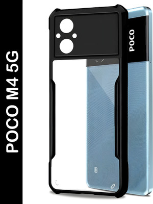 ADI Creations Back Cover for POCO M4 5G(Black, Camera Bump Protector, Pack of: 1)