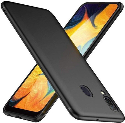 vizo Pouch for Samsung Galaxy A30(Black, Camera Bump Protector, Silicon, Pack of: 1)