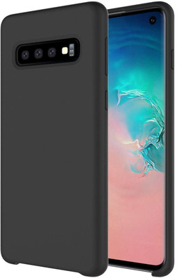 zaperhub Back Cover for Samsung Galaxy S10 Plus(Black, Silicon)