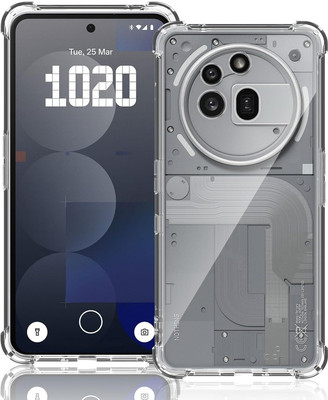 CLOVYR Back Cover for Nothing Phone 3a Pro 5G Bumper Silicon Transparent Case(Transparent, Camera Bump Protector, Silicon, Pack of: 1)