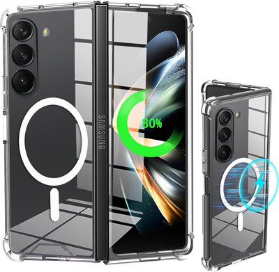 Alpine Enterprises Back Cover for Samsung Galaxy Z Fold 5(Transparent, Magsafe, Pack of: 1)
