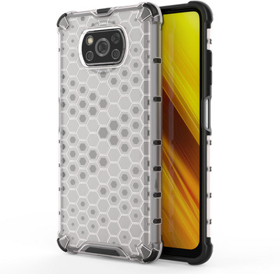 Glaslux Back Cover for Poco X3 / X3 Pro / X3 NFC(Transparent, Dual Protection, Pack of: 1)