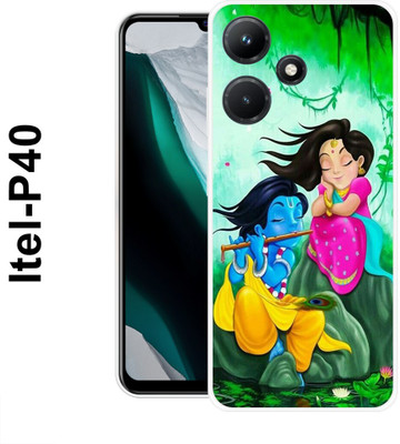 JAIKARA Back Cover for Itel P40(Multicolor, Dual Protection, Silicon, Pack of: 1)