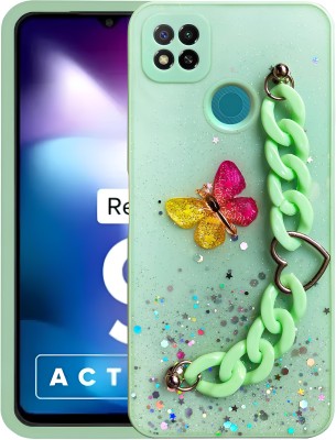 redmonkk Back Cover for Redmi 9, Mi Redmi 10A, Redmi 9C, Redmi 9 Activ, Poco C31(Green, Dual Protection, Pack of: 1)