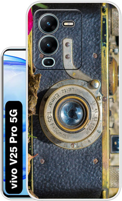 Case Club Back Cover for vivo v25 pro(Gold, Grip Case, Silicon, Pack of: 1)