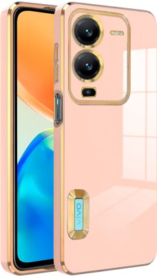 KARWAN Back Cover for VIVO V25 PRO 5G(Pink, Shock Proof, Silicon, Pack of: 1)