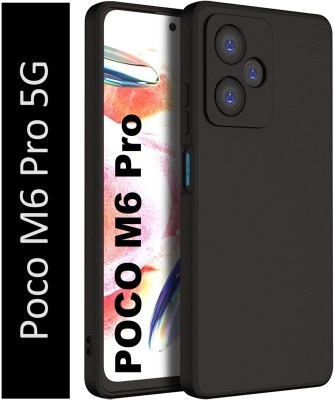 ZYNK CASE Back Cover for Poco M6 Pro 5G(Black, Grip Case, Silicon, Pack of: 1)