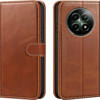 Forego Back Cover for realme C65 5G(Brown, Cases with Holder, Pack of: 1)