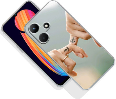 Mitvaa Back Cover for Infinix Hot 30i(Beige, Grey, Silicon, Pack of: 1)