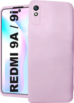 Coverskart Liquid Silicone Back Cover for Redmi 9i / Redmi 9A, Silky-Soft Touch Full Body Protection Shockproof Case(Purple, Camera Bump Protector, Silicon, Pack of: 1)
