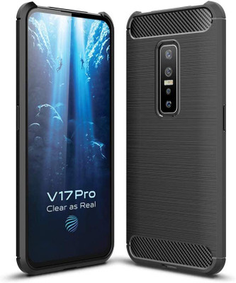 SmartPoint Back Cover for vivo V17 Pro(Black, Shock Proof, Pack of: 1)