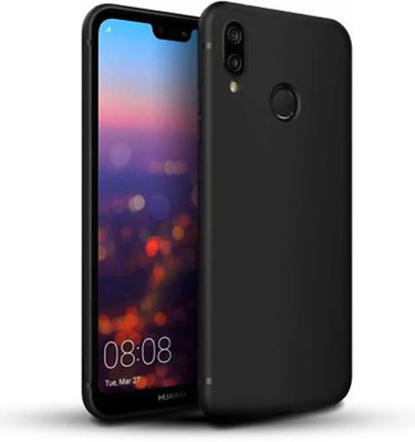 MobiSpiff Back Cover for Huawei Y6 Prime (2019)(Black, Camera Bump Protector, Silicon, Pack of: 1)
