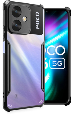 kursa hub Back Cover for Poco M6 5G(Transparent, Shock Proof, Pack of: 1)
