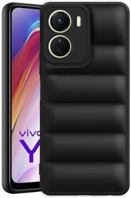 SK Creation Back Cover for vivo_y16_PUFFER_CASE(Black, Puffer, Silicon, Pack of: 1)