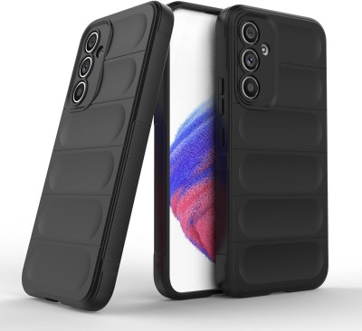 S-Hardline Back Cover for Samsung Galaxy A54 5G, Solid Liquid Magic Case Shockproof Plain(Black, Silicon, Pack of: 1)