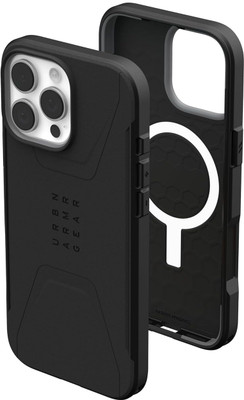 Urban Armor Gear Back Cover for Apple iPhone 16 Pro Max, (6.9 inch) | UAG Civilian Magsafe(Black, Pack of: 1)