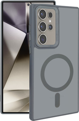 gadvik Back Cover for Samsung Galaxy S23 Ultra 5G(Grey, Charging Case, Silicon, Pack of: 1)