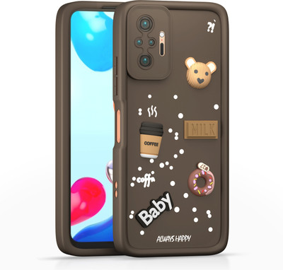 Pikkme Back Cover for Redmi Note 10 Pro Max, Xiaomi Redmi Note 10 Pro(Brown, Hard Case, Silicon)