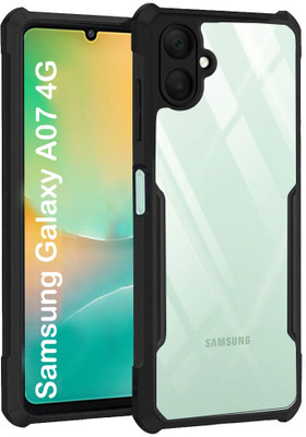 AIZLO Back Cover for Samsung Galaxy A07 4G(Black, Camera Bump Protector, Pack of: 1)