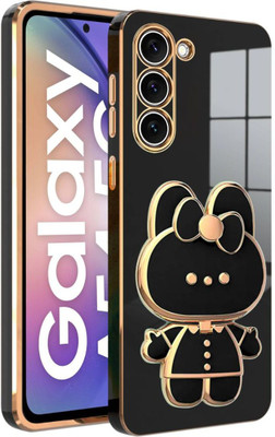 RESOURIS Back Cover for SAMSUNG Galaxy A54 5G, SAMSUNG Galaxy A54, SAMSUNG A54 5G, SAMSUNG A54(Black, Gold, Cases with Holder, Pack of: 1)
