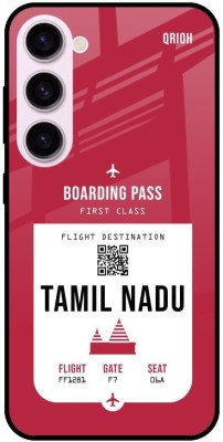 QRIOH Tamil Nadu City Glass Back Cover for Samsung Galaxy S23(Red, Grip Case, Pack of: 1)