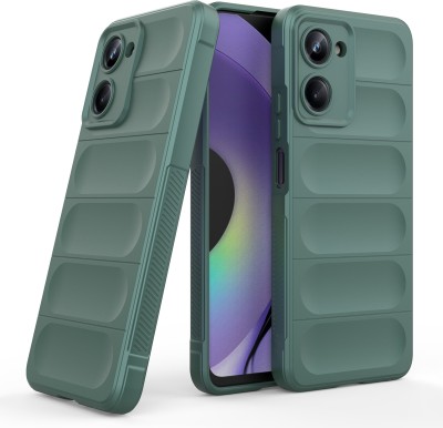 GLOBAL NOMAD Back Cover for Realme 10 Pro 5G(Green, Grip Case, Silicon, Pack of: 1)
