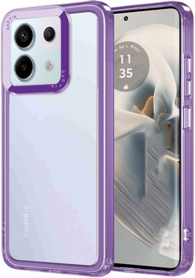 gadvik Back Cover for REDMI Note 13 Pro 5G(Purple, White, Transparent, Grip Case, Pack of: 1)
