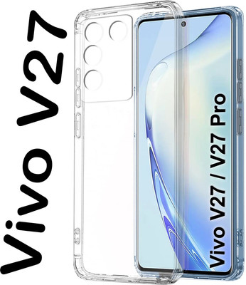 ROADWAY Back Cover for Vivo V27(Transparent, Shock Proof, Pack of: 1)