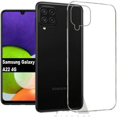 Aarov Back Cover for Samsung Galaxy A22 4G OG Totu, Designer Plain Back Cover(Transparent, Grip Case, Silicon, Pack of: 1)