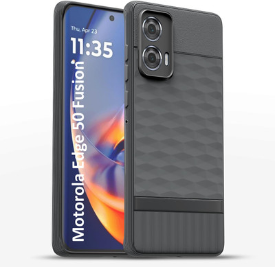 ADITI Designs Back Cover for MOTOROLA Edge 50 Fusion(Grey, Camera Bump Protector, Silicon, Pack of: 1)