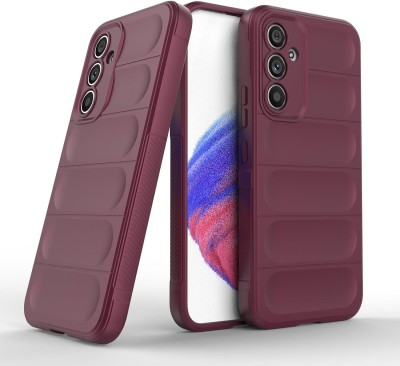 S-Gripline Back Cover for Samsung Galaxy A54 5G, Premium Solid Liquid Magic Case Shockproof Plain(Purple, Silicon, Pack of: 1)