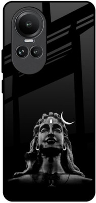 QRIOH Glass Back Cover for Oppo Reno10 5G(Multicolor, Grip Case, Pack of: 1)
