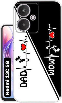 Case Club Back Cover for Redmi 13C 5G(White, Grip Case, Silicon, Pack of: 1)