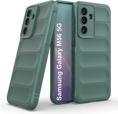 Casotec Back Cover for Samsung Galaxy M56 5G, Samsung Galaxy F56 5G(Green, Silicon, Pack of: 1)