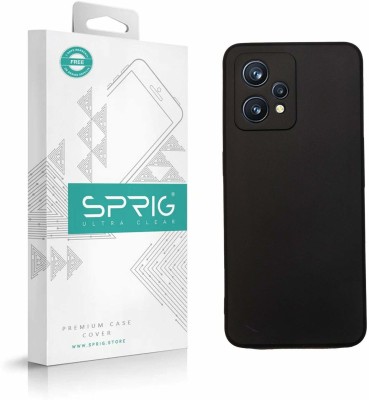 Sprig TPU Matte Back Cover for Realme 9 Pro Plus(Black, Grip Case, Pack of: 1)