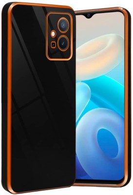 A3sprime Back Cover for vivo Y75 5G, - [Soft Silicon & Drop Protective Back Case](Black, Camera Bump Protector, Silicon, Pack of: 1)
