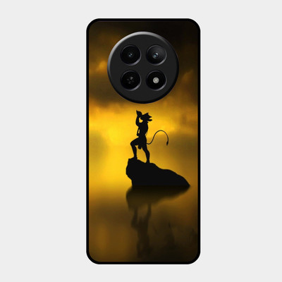 FAZAKA Back Cover for Realme 12 On Glossy Metal Phone Cover | LORD HANUMAN(Multicolor, Dual Protection, Pack of: 1)
