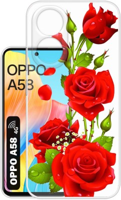 SNAZZY Back Cover for OPPO A58, OPPO A58 4G(Transparent, Grip Case, Silicon, Pack of: 1)