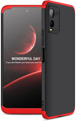 FlareHUB Back Cover for Vivo T1X(Red, Hard Case, Pack of: 1)