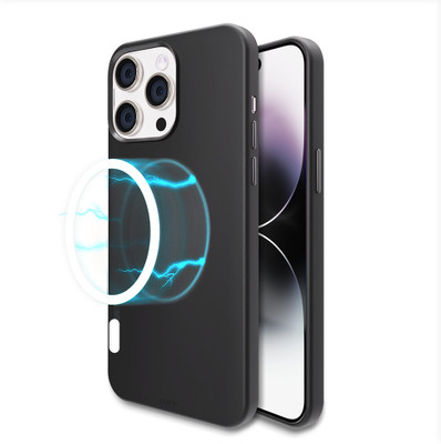 Gripp Back Cover for Apple iPhone 15 Pro(Black, Magsafe, Silicon, Pack of: 1)