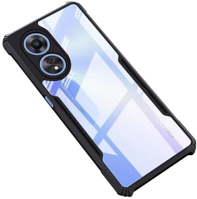 Slugabed Back Cover for Oppo A18(Black, Transparent, Shock Proof, Pack of: 1)