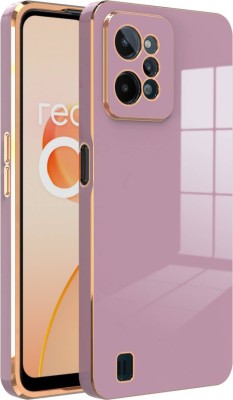 HSRPRO Back Cover for 6D RealMe C31(Purple, Shock Proof, Silicon, Pack of: 1)